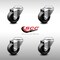 Service Caster 3 Inch SS Phenolic Wheel Swivel Bolt Hole Caster Set SCC-SSBH20S314-PHS-4 - alternate 5